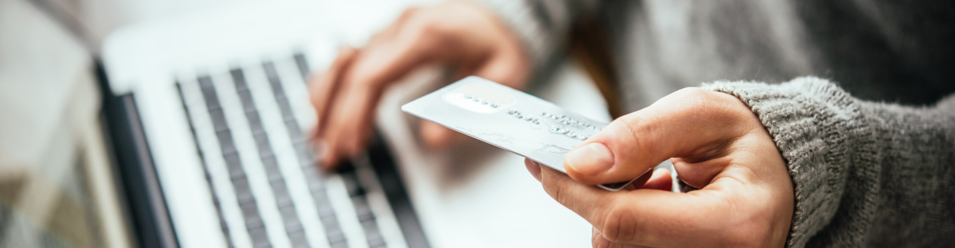 business owner buying something online with credit card